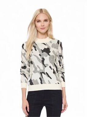 Veronica Beard Hubbard Camo Sweater, Small